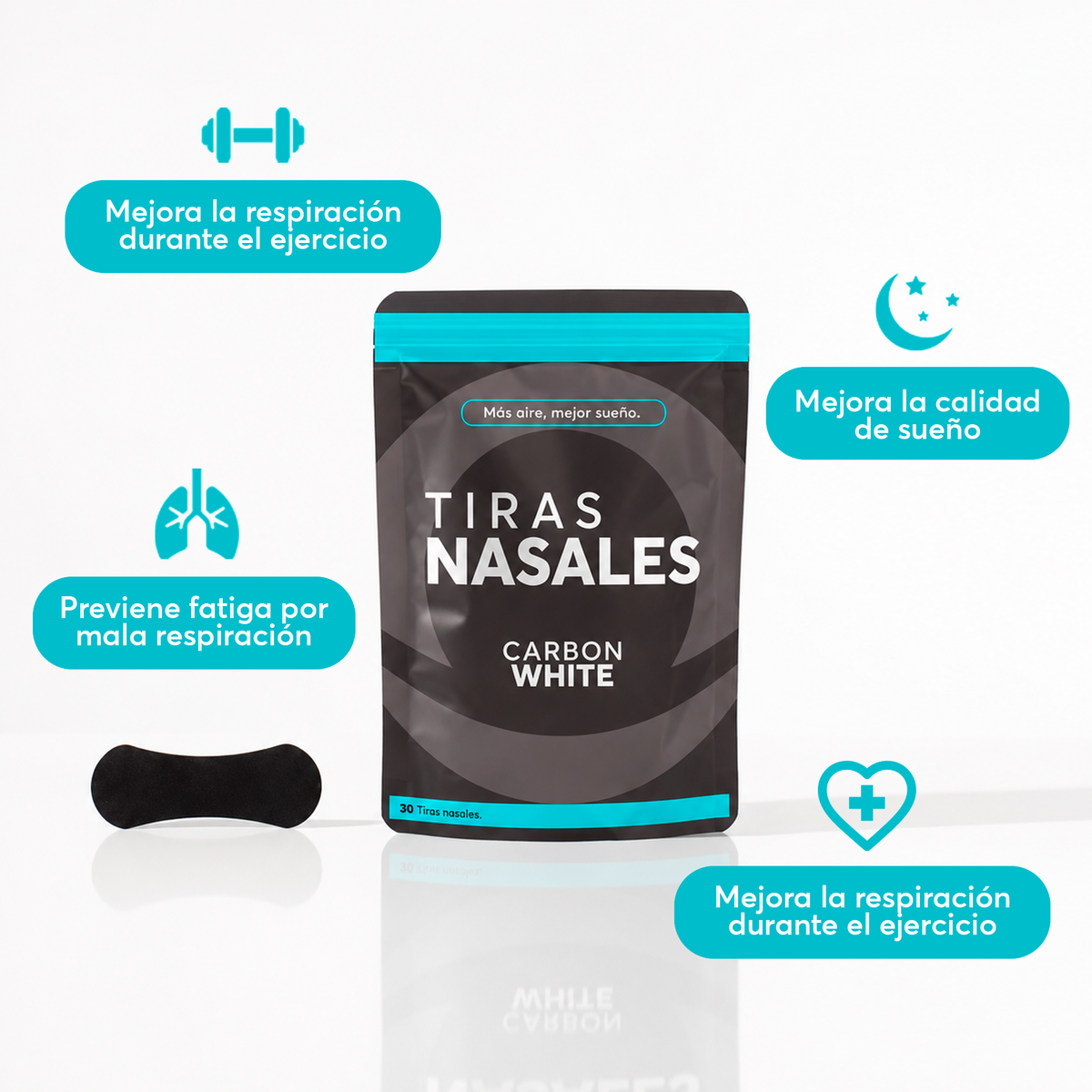 Tiras Nasales | Respira Mejor | Dormir/deporte/roncar